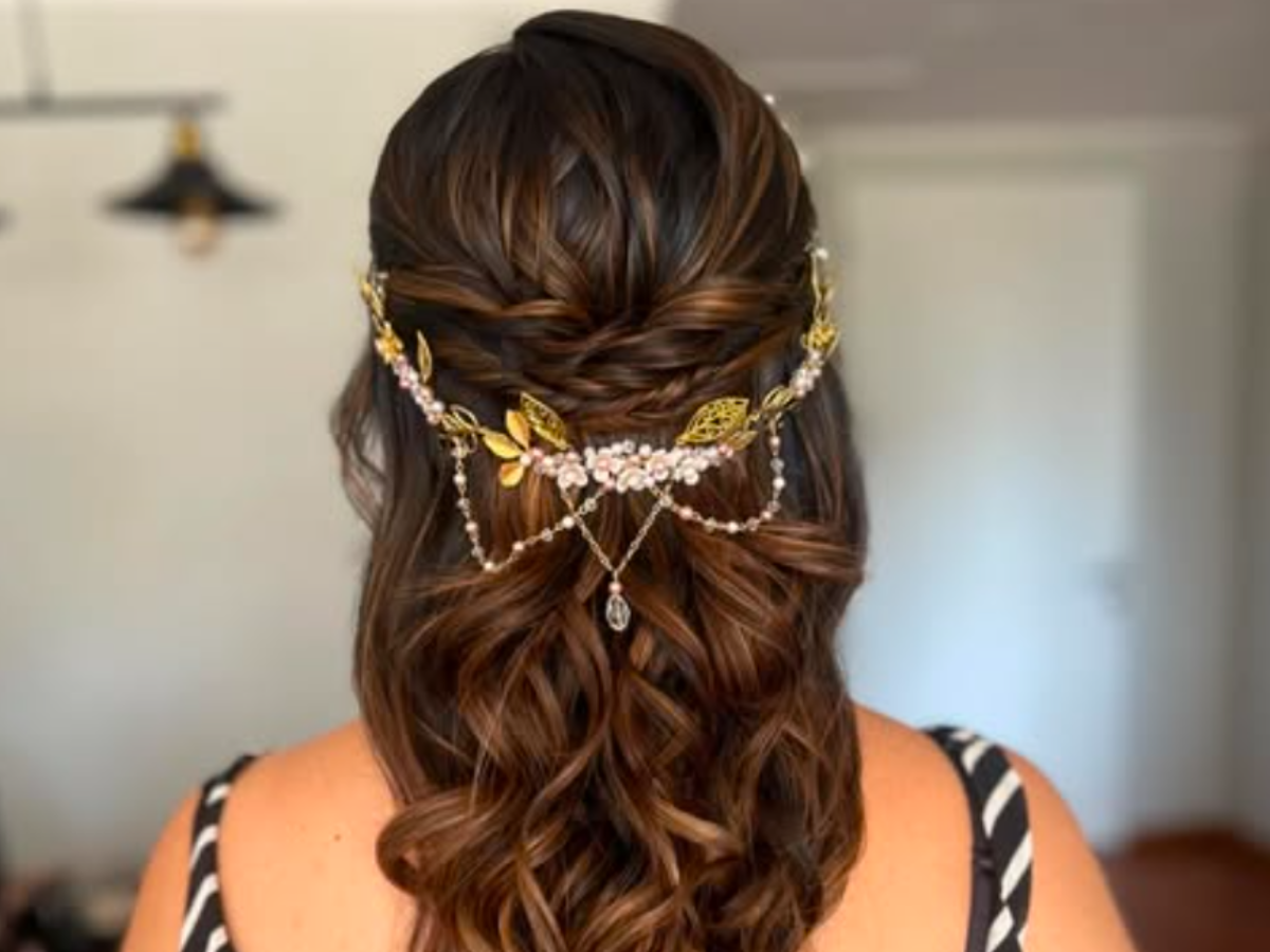 Peinado profesional para matrimonio y evento