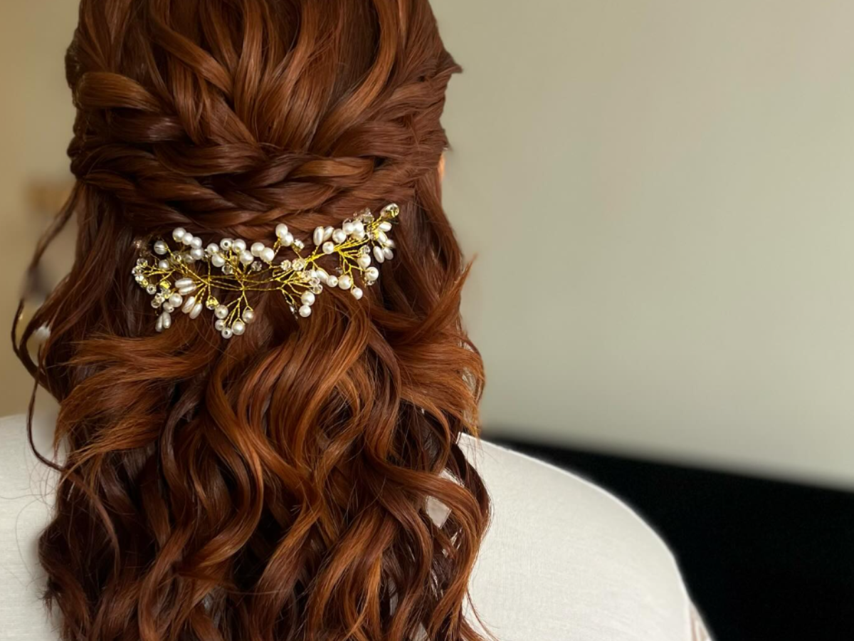 Peinado profesional para matrimonio y evento